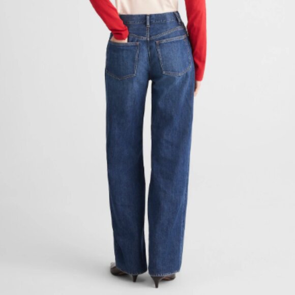 NWT Madewell The Perfect Vintage Wide-Leg Jean Soft Drape Wool Blend Sz. 29 - Picture 2 of 12